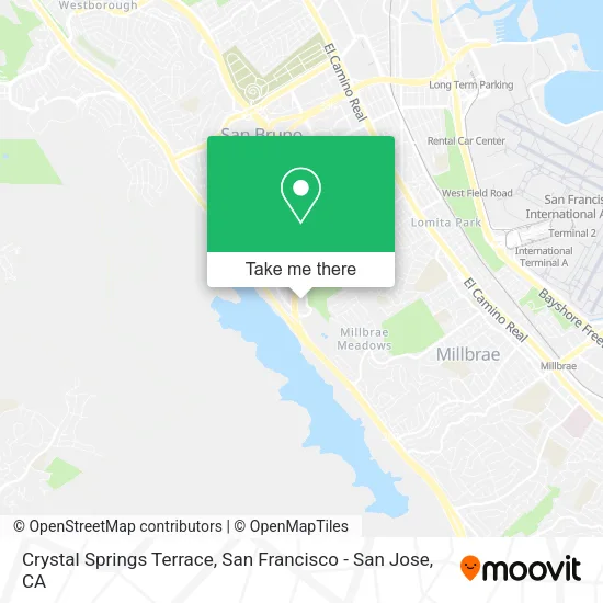 Crystal Springs Terrace map