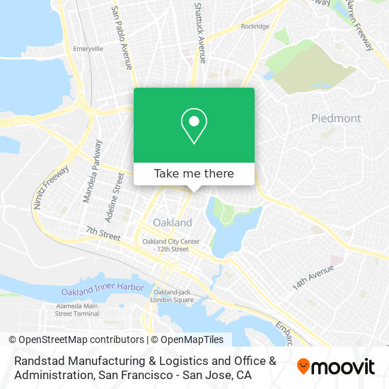 Randstad Manufacturing & Logistics and Office & Administration map