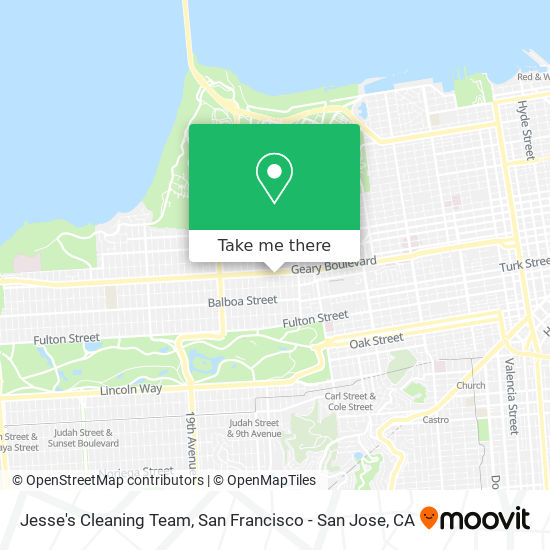 Jesse's Cleaning Team map