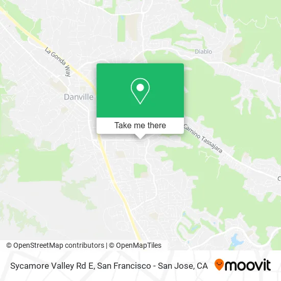 Sycamore Valley Rd E map