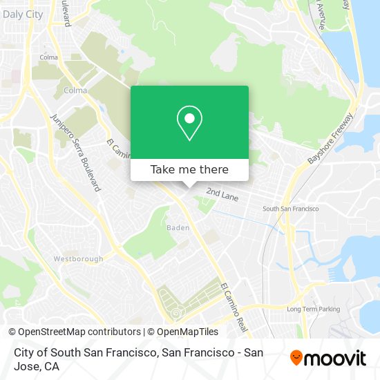 City of South San Francisco map