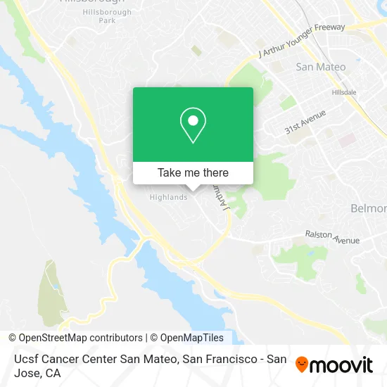 Ucsf Cancer Center San Mateo map