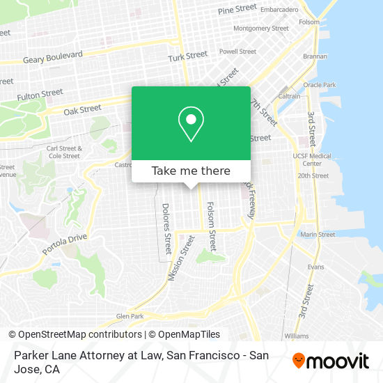 Parker Lane Attorney at Law map