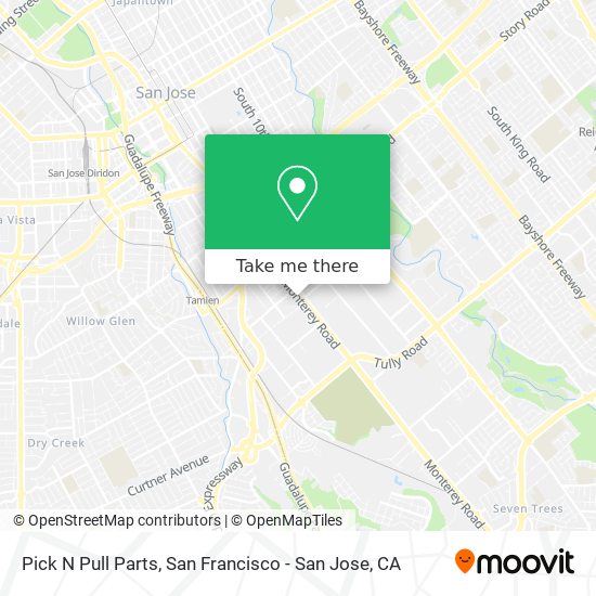 Pick N Pull Parts map