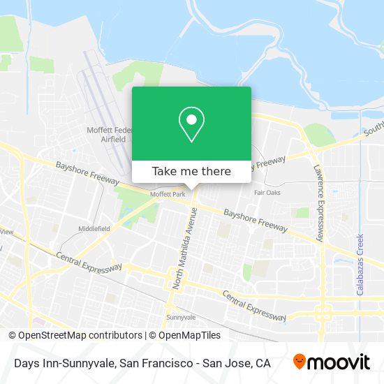 Days Inn-Sunnyvale map