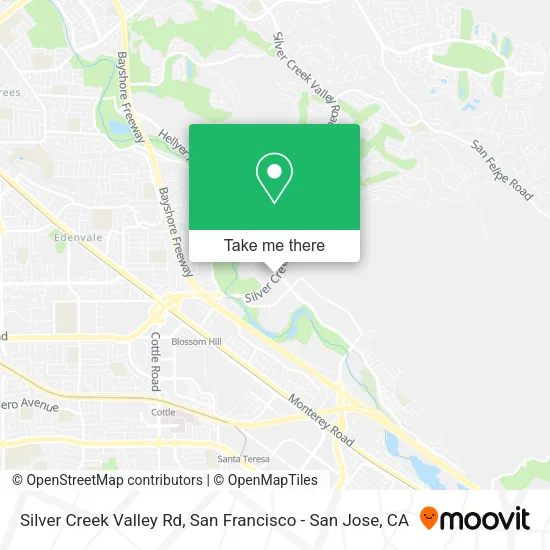 Mapa de Silver Creek Valley Rd