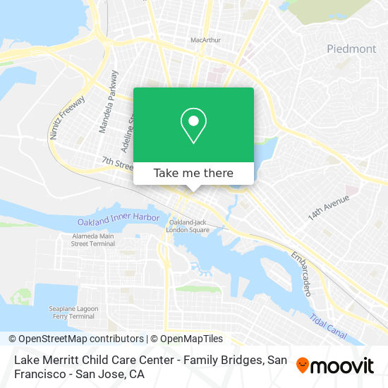 Mapa de Lake Merritt Child Care Center - Family Bridges