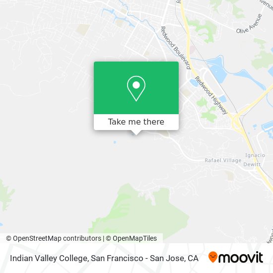 Indian Valley College map