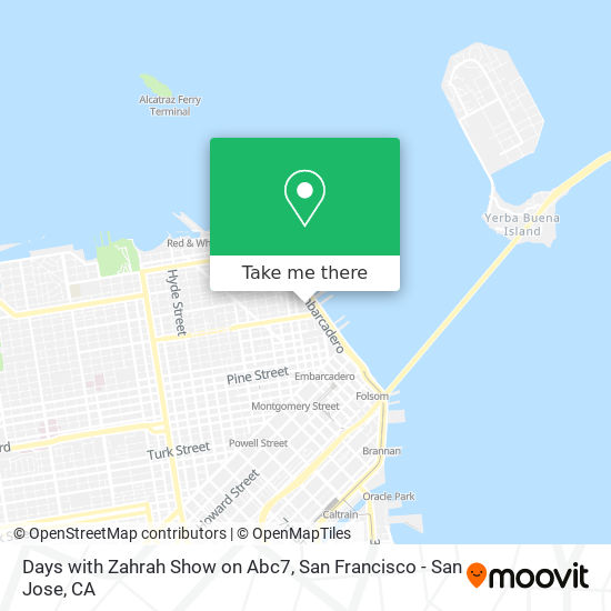 Mapa de Days with Zahrah Show on Abc7