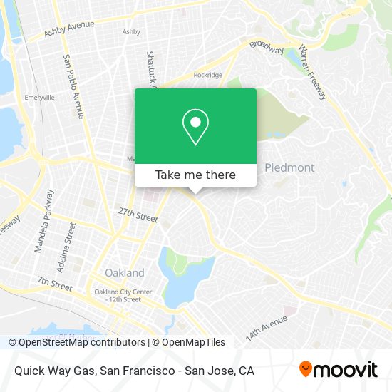 Quick Way Gas map