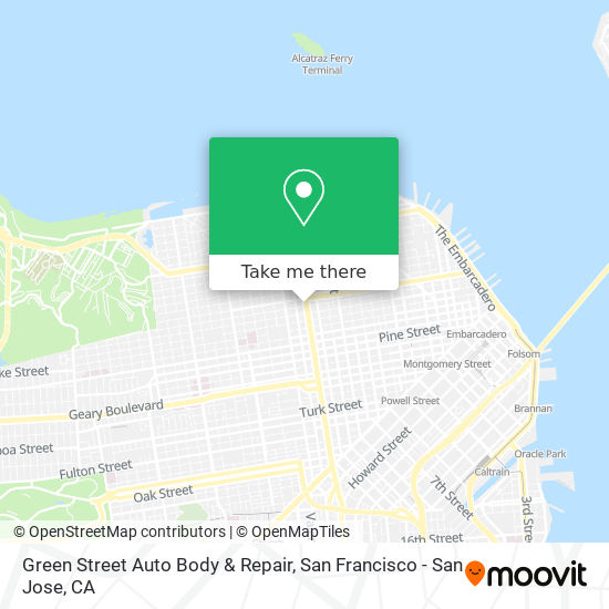 Green Street Auto Body & Repair map