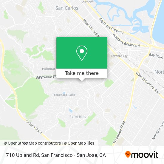 710 Upland Rd map