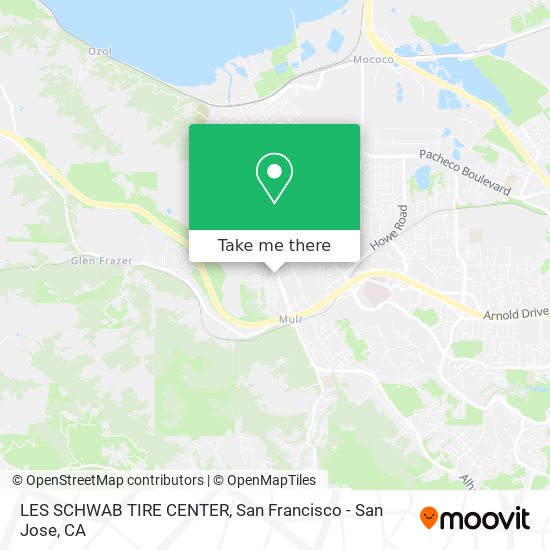 LES SCHWAB TIRE CENTER map