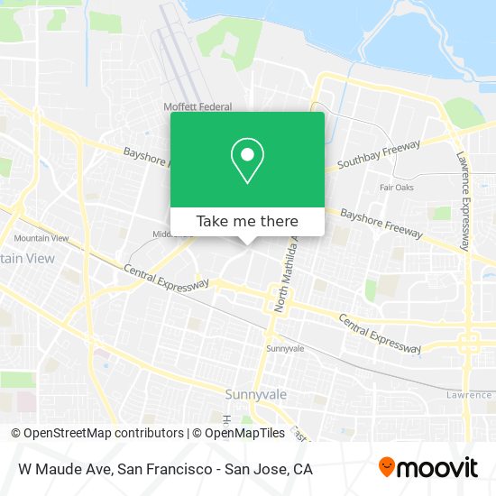 Mapa de W Maude Ave