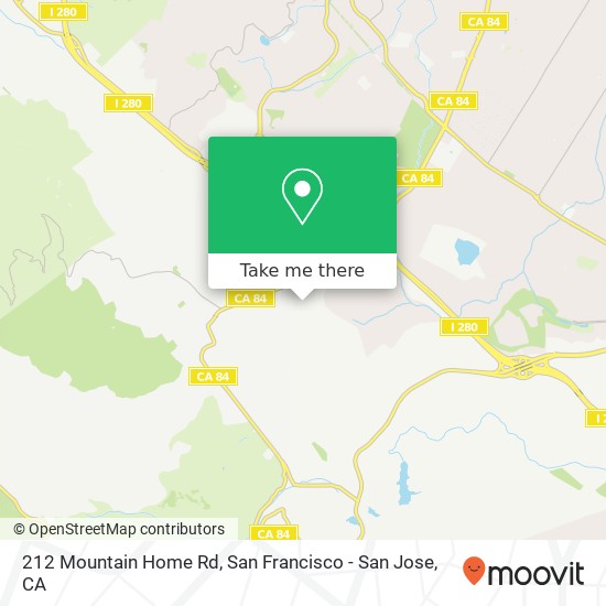 Mapa de 212 Mountain Home Rd