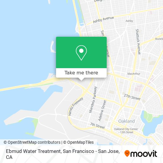 Mapa de Ebmud Water Treatment