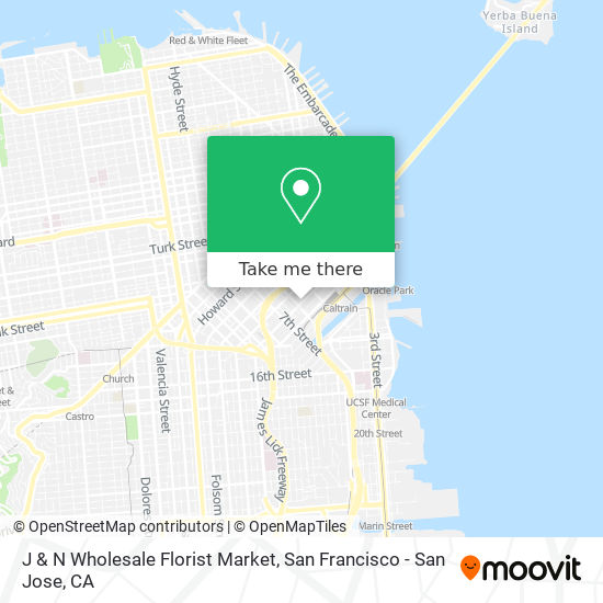 J & N Wholesale Florist Market map