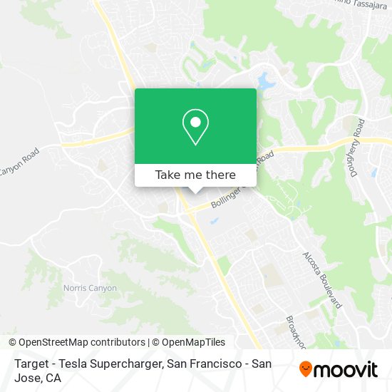 Target - Tesla Supercharger map