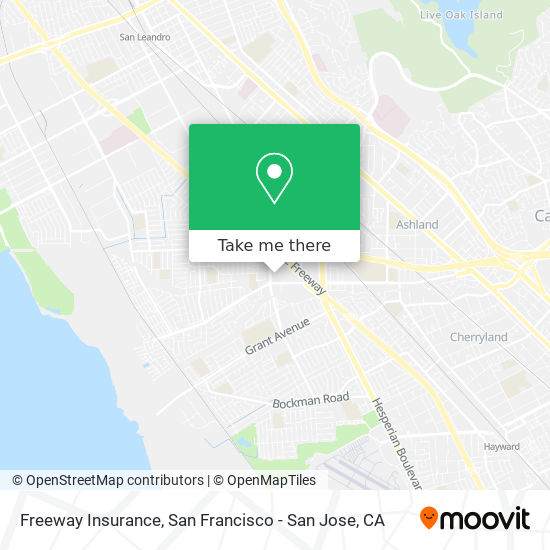 Mapa de Freeway Insurance