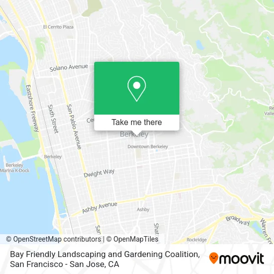 Mapa de Bay Friendly Landscaping and Gardening Coalition