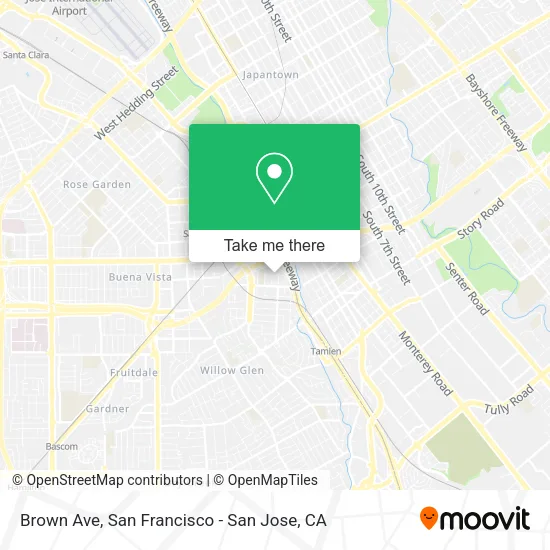 Mapa de Brown Ave