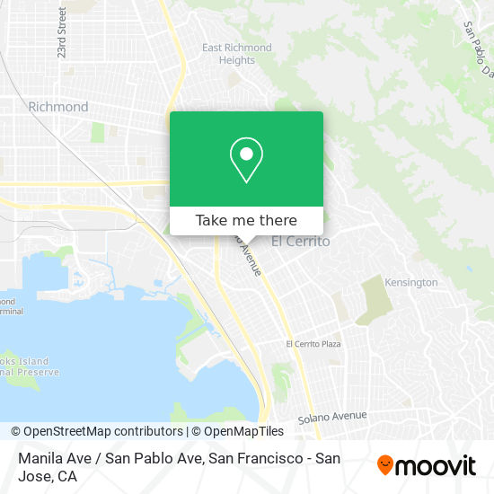 Mapa de Manila Ave / San Pablo Ave