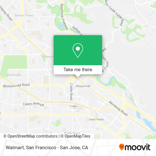 Mapa de Walmart