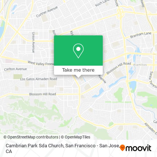 Cambrian Park Sda Church map