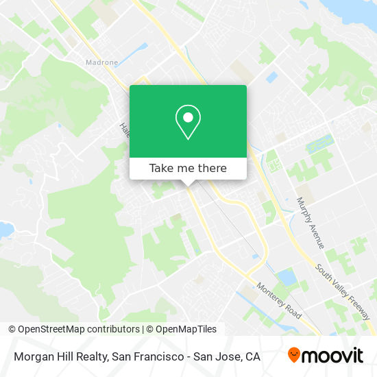 Morgan Hill Realty map