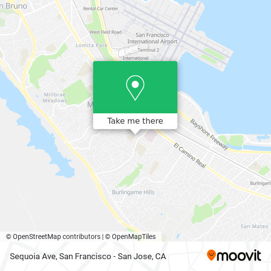 Sequoia Ave map