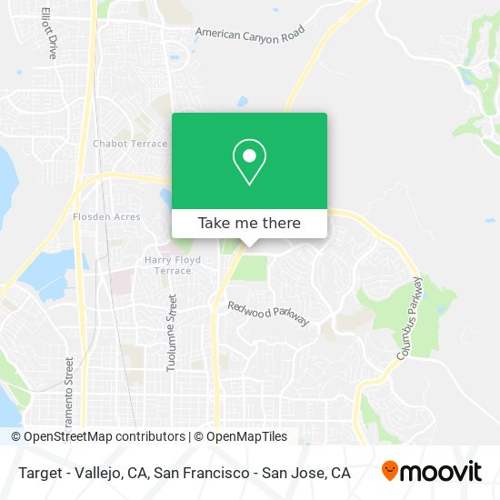 Mapa de Target - Vallejo, CA