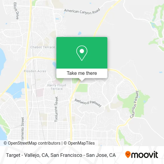 Target - Vallejo, CA map