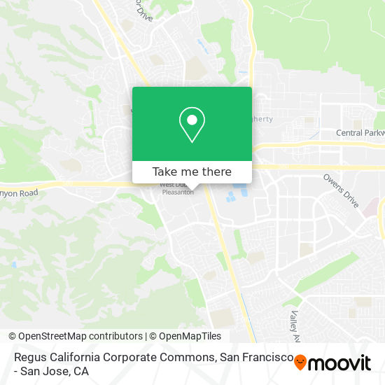 Regus California Corporate Commons map