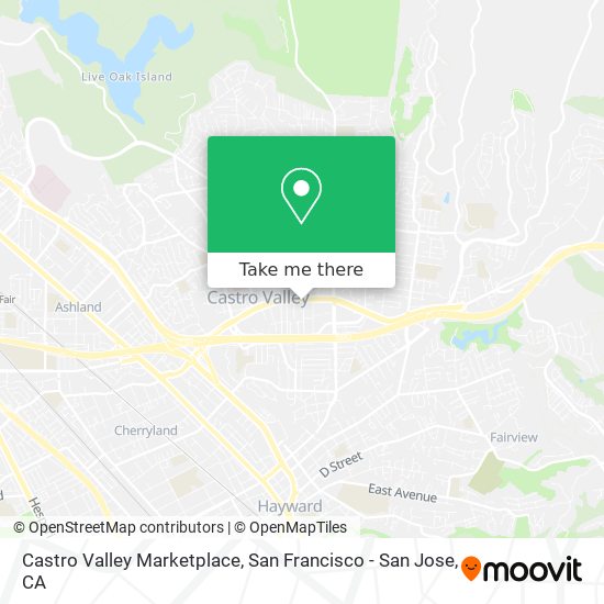 Castro Valley Marketplace map