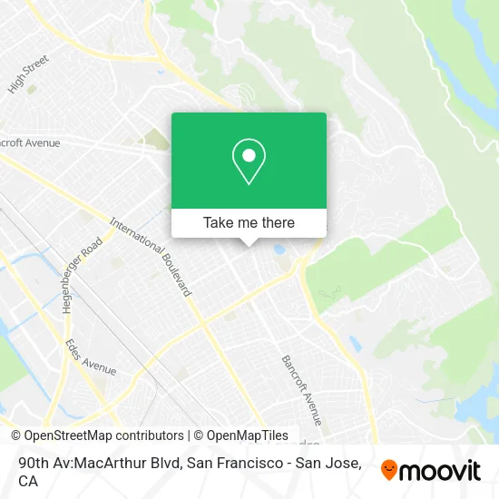 Mapa de 90th Av:MacArthur Blvd