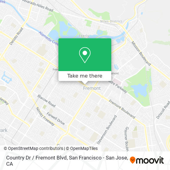 Country Dr / Fremont Blvd map