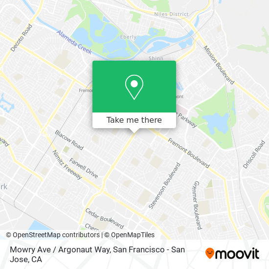 Mowry Ave / Argonaut Way map