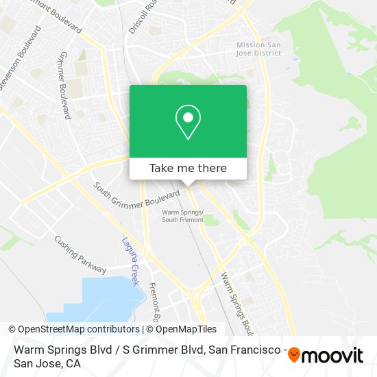 Warm Springs Blvd / S Grimmer Blvd map