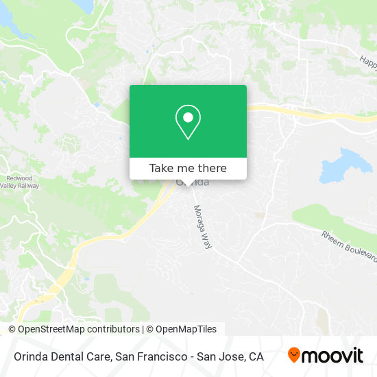 Mapa de Orinda Dental Care