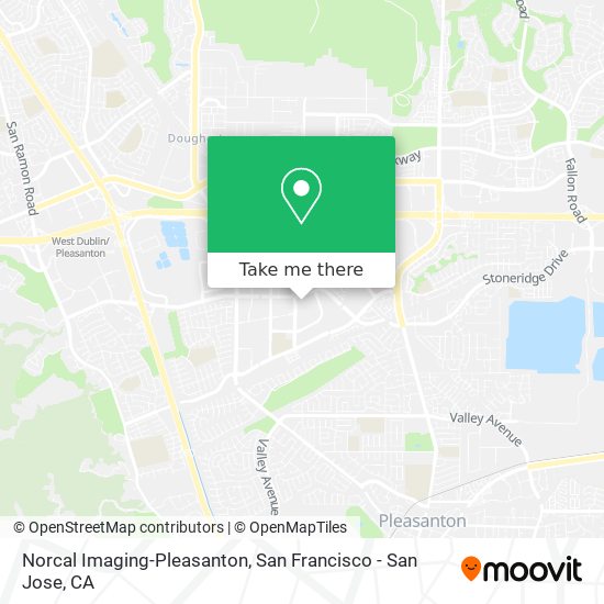 Norcal Imaging-Pleasanton map