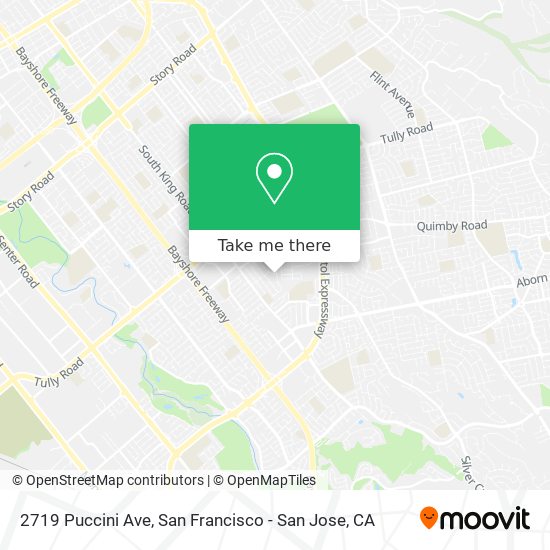 Mapa de 2719 Puccini Ave