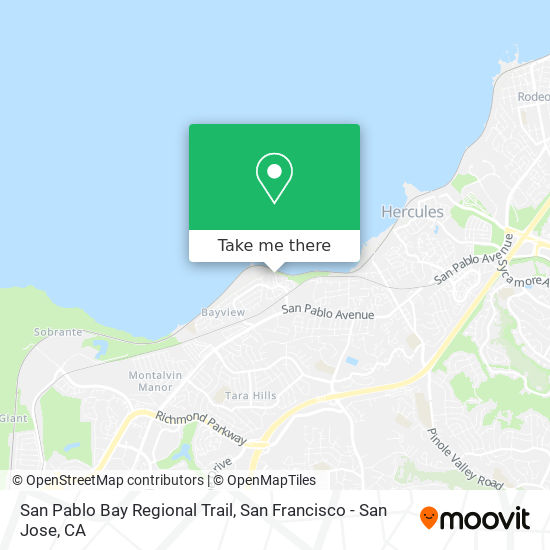 Mapa de San Pablo Bay Regional Trail