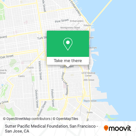 Mapa de Sutter Pacific Medical Foundation