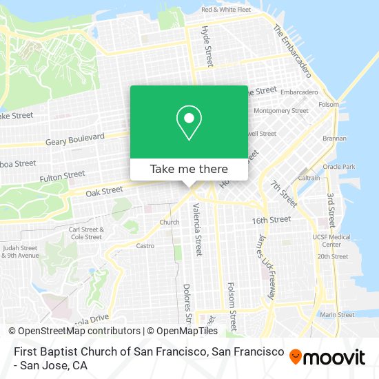 First Baptist Church of San Francisco map