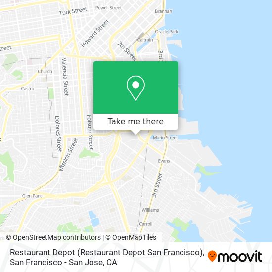 Restaurant Depot (Restaurant Depot San Francisco) map
