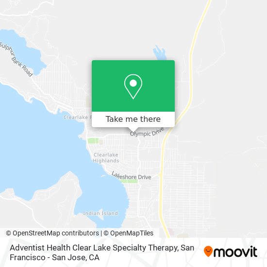 Mapa de Adventist Health Clear Lake Specialty Therapy