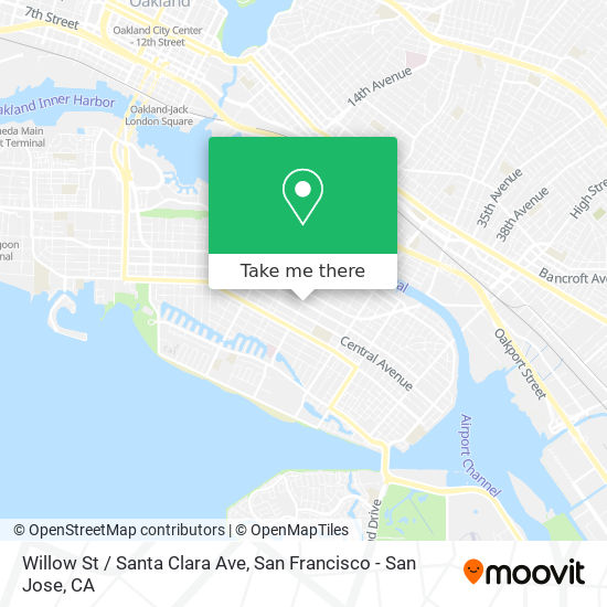 Willow St / Santa Clara Ave map
