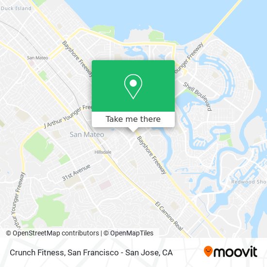 Mapa de Crunch Fitness