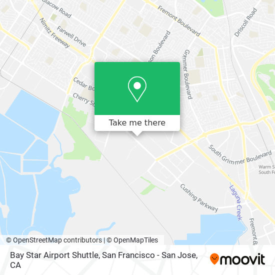 Mapa de Bay Star Airport Shuttle