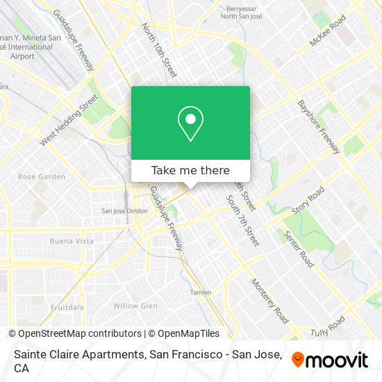 Sainte Claire Apartments map